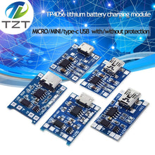 Load image into Gallery viewer, TZT type-c / Micro USB 5V 1A 18650 TP4056 Lithium Battery Charger Module Charging Board With Protection Dual Functions 1A Li-ion