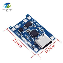 Load image into Gallery viewer, TZT type-c / Micro USB 5V 1A 18650 TP4056 Lithium Battery Charger Module Charging Board With Protection Dual Functions 1A Li-ion