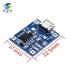 Load image into Gallery viewer, TZT type-c / Micro USB 5V 1A 18650 TP4056 Lithium Battery Charger Module Charging Board With Protection Dual Functions 1A Li-ion